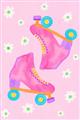Picture of Pink Roller Skates _GroupedProduct_Rectangle_Portrait_Unframed_Print_Only_