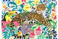 Picture of Vibrant Fusion Jaguar _GroupedProduct_Rectangle_Landscape_Unframed_Print_Only_