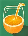 Picture of Orange Juice Poition _GroupedProduct_Rectangle_Portrait_Unframed_Print_Only_