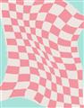 Picture of Pink Checkered Symphony _GroupedProduct_Rectangle_Portrait_Unframed_Print_Only_