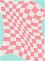 Picture of Pink Checkered Symphony _GroupedProduct_Rectangle_Portrait_Unframed_Print_Only_