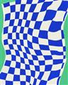 Picture of Blue Checkered Symphony _GroupedProduct_Rectangle_Portrait_Unframed_Print_Only_