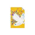 Picture of Bird in Floral Yellow Abstraction _GroupedProduct_Rectangle_Portrait_Unframed_Print_Only_