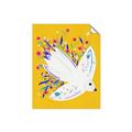 Picture of Bird in Floral Yellow Abstraction _GroupedProduct_Rectangle_Portrait_Unframed_Print_Only_