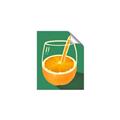 Picture of Orange Juice Poition _GroupedProduct_Rectangle_Portrait_Unframed_Print_Only_