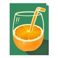 Picture of Orange Juice Poition _GroupedProduct_Rectangle_Portrait_Unframed_Print_Only_