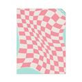 Picture of Pink Checkered Symphony _GroupedProduct_Rectangle_Portrait_Unframed_Print_Only_