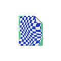 Picture of Blue Checkered Symphony _GroupedProduct_Rectangle_Portrait_Unframed_Print_Only_