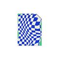 Picture of Blue Checkered Symphony _GroupedProduct_Rectangle_Portrait_Unframed_Print_Only_