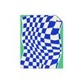 Picture of Blue Checkered Symphony _GroupedProduct_Rectangle_Portrait_Unframed_Print_Only_