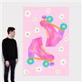 Picture of Pink Roller Skates _GroupedProduct_Rectangle_Portrait_Canvas_