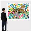 Picture of Vibrant Fusion Jaguar _GroupedProduct_Rectangle_Landscape_Canvas_