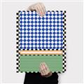 Picture of Psychedelic Checkered Aura _GroupedProduct_Rectangle_Portrait_Canvas_