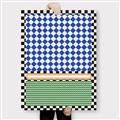 Picture of Psychedelic Checkered Aura _GroupedProduct_Rectangle_Portrait_Canvas_