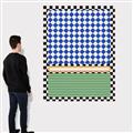Picture of Psychedelic Checkered Aura _GroupedProduct_Rectangle_Portrait_Canvas_