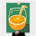 Picture of Orange Juice Poition _GroupedProduct_Rectangle_Portrait_Canvas_
