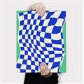 Picture of Blue Checkered Symphony _GroupedProduct_Rectangle_Portrait_Canvas_