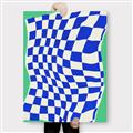 Picture of Blue Checkered Symphony _GroupedProduct_Rectangle_Portrait_Canvas_