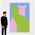 Picture of Optical Cat Duo _GroupedProduct_Rectangle_Portrait_Canvas_