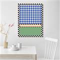 Picture of Psychedelic Checkered Aura _GroupedProduct_Rectangle_Portrait_Canvas_