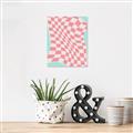 Picture of Pink Checkered Symphony _GroupedProduct_Rectangle_Portrait_Canvas_