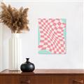 Picture of Pink Checkered Symphony _GroupedProduct_Rectangle_Portrait_Canvas_