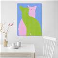 Picture of Optical Cat Duo _GroupedProduct_Rectangle_Portrait_Canvas_