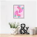 Picture of Pink Roller Skates _GroupedProduct_Rectangle_Portrait_Canvas_Framed_
