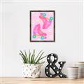 Picture of Pink Roller Skates _GroupedProduct_Rectangle_Portrait_Canvas_Framed_