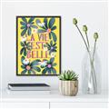 Picture of La Vie Est Belle Foliage _GroupedProduct_Rectangle_Portrait_Canvas_Framed_