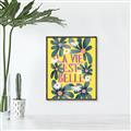 Picture of La Vie Est Belle Foliage _GroupedProduct_Rectangle_Portrait_Canvas_Framed_