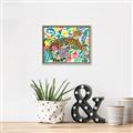 Picture of Vibrant Fusion Jaguar _GroupedProduct_Rectangle_Landscape_Canvas_Framed_