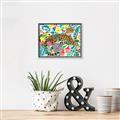 Picture of Vibrant Fusion Jaguar _GroupedProduct_Rectangle_Landscape_Canvas_Framed_