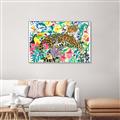Picture of Vibrant Fusion Jaguar _GroupedProduct_Rectangle_Landscape_Canvas_Framed_