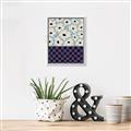 Picture of Blue Patterned Floral Perfection  _GroupedProduct_Rectangle_Portrait_Canvas_Framed_