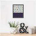 Picture of Blue Patterned Floral Perfection  _GroupedProduct_Rectangle_Portrait_Canvas_Framed_