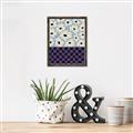 Picture of Blue Patterned Floral Perfection  _GroupedProduct_Rectangle_Portrait_Canvas_Framed_