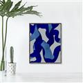 Picture of Constellation of Blue Strokes _GroupedProduct_Rectangle_Portrait_Canvas_Framed_