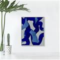 Picture of Constellation of Blue Strokes _GroupedProduct_Rectangle_Portrait_Canvas_Framed_