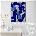 Picture of Constellation of Blue Strokes _GroupedProduct_Rectangle_Portrait_Canvas_Framed_