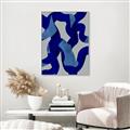 Picture of Constellation of Blue Strokes _GroupedProduct_Rectangle_Portrait_Canvas_Framed_