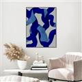 Picture of Constellation of Blue Strokes _GroupedProduct_Rectangle_Portrait_Canvas_Framed_