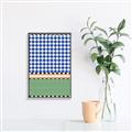 Picture of Psychedelic Checkered Aura _GroupedProduct_Rectangle_Portrait_Canvas_Framed_
