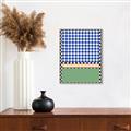 Picture of Psychedelic Checkered Aura _GroupedProduct_Rectangle_Portrait_Canvas_Framed_