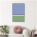 Picture of Psychedelic Checkered Aura _GroupedProduct_Rectangle_Portrait_Canvas_Framed_