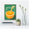 Picture of Orange Juice Poition _GroupedProduct_Rectangle_Portrait_Canvas_Framed_