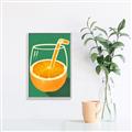 Picture of Orange Juice Poition _GroupedProduct_Rectangle_Portrait_Canvas_Framed_