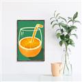 Picture of Orange Juice Poition _GroupedProduct_Rectangle_Portrait_Canvas_Framed_