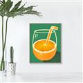 Picture of Orange Juice Poition _GroupedProduct_Rectangle_Portrait_Canvas_Framed_
