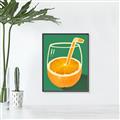 Picture of Orange Juice Poition _GroupedProduct_Rectangle_Portrait_Canvas_Framed_